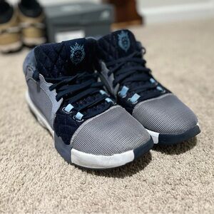 Men's Navy and Gray Sneakers